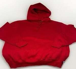 Russell Athletic Red Pullover Hoodie Sweatshirt Size Large